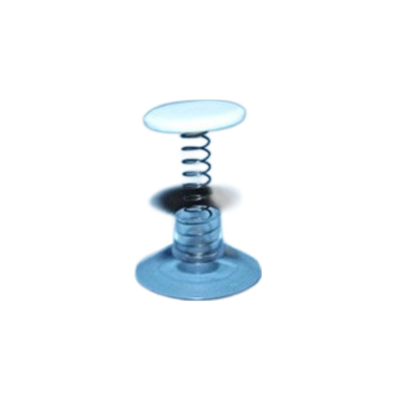 Suction cup Ø 30 mm with spring and adhesive button Ø 38 mm
