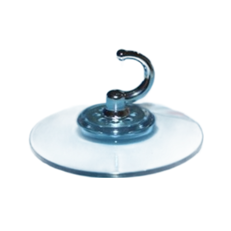 Suction cup Ø 75 mm with chrome thread hook