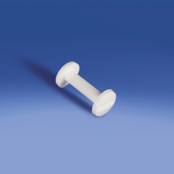 Śruba introligatorska plastikowa Ø 12 mm, kolor biały